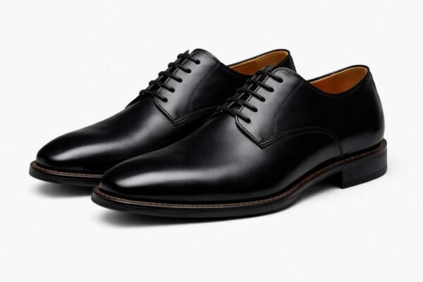Lethaire Signature Classic Derby Shoes- Black