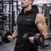Lethaire Signature Sleeve Less Hoodie Gym