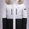 Lethaire Signature Parka Jacket White-Black