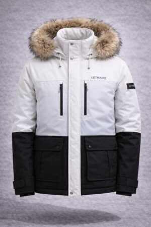 Parka Jacket Lethaire Signature Parka Jacket White-Black