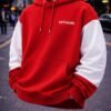 Lethaire Oversized Hoodie - Red/White
