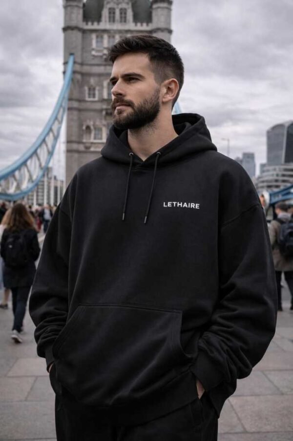 Lethaire Oversized Hoodie - Black